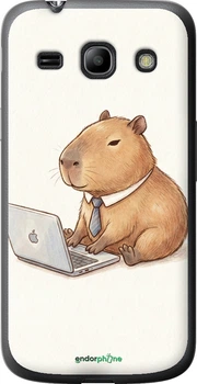 Чехол на Samsung Galaxy Core Plus G3500 Funny Capybara CEO Working "6777u-359-70447"