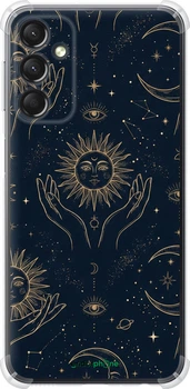 Чохол Samsung Galaxy A24 A245F Celestial Harmony: Sun & Moon Gold Mystic Pattern "6778sp-3020-70447"