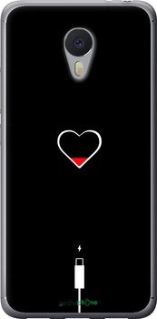 Чехол на Meizu M3 Note Подзарядка сердца "4274t-256-70447"