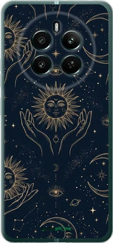 Чехол на Realme 12+ Celestial Harmony: Sun & Moon Gold Mystic Pattern "6778u-3650-70447"
