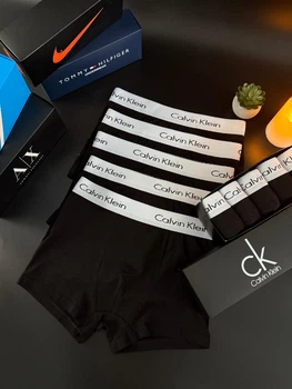 Чоловічі труси боксери Calvin Klein набір 5 шт L Чорні (CK16)