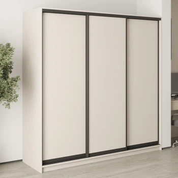 Шкаф-купе трехдверный MebelStar Стандарт BG 3ДСП 210x45x210 см Кашемир (MBS-8259)
