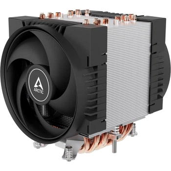 Кулер процесорний Arctic 4U-SP5 для AMD SP5, TDP 360 Вт, 2 вентилятори чорний із сріблястим