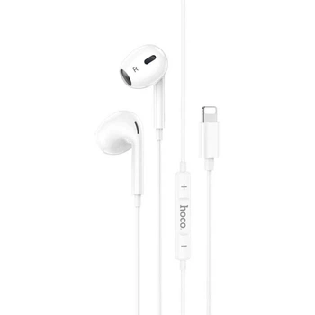 Дротові навушники гарнітура Hoco M111 Max Primero Digital Headset з мікрофоном Lightning 1,2 м Білі