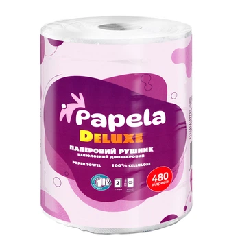 Полотенце бумажное "Papela" Deluxe 2 слоя (1шт), 480 отрывов