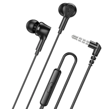 Проводные наушники с микрофоном Hoco M102 Ingenious Universal 3.5 mm 1,2 м Черные