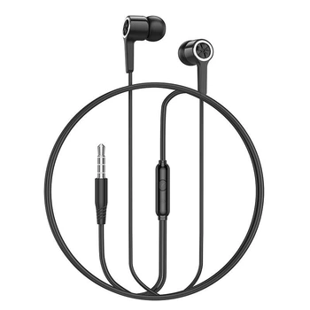Проводные наушники с микрофоном Hoco M104 Gamble Universal 3.5 mm 1,2 м Черные