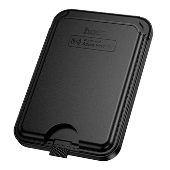 Поисковый трекер многофункциональный HOCO E91I Tiger smart anti-lost magnetic card holder (rechargeable) black