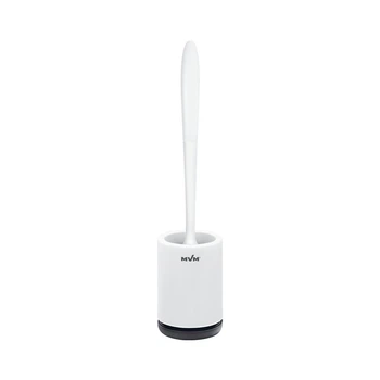 Ершик с силиконовой щеткой клеящийся настенный BP-12 WHITE/BLACK