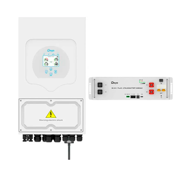 Комплект автономного енергопостачання Deye SUN-8K-SG05LP1-EU 8kW + Deye SE-G5.1 Pro-B 5.12kWh White