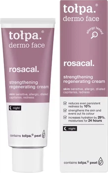 Нічний крем для обличчя Tolpa Dermo Face Rosacal Strengthening Regenerating Cream Зміцнювальний та регенеруючий 40 мл (5900107006439)