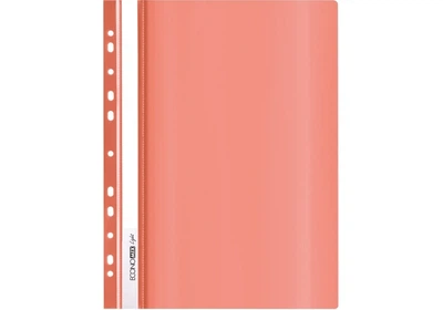 Папка-скоросшиватель Economix Light c перфорацией, глянец А4 красная (E38504-03)