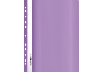 Папка-швидкозшивач Economix Light з перфорацією, глянець А4 фіолетова (E38504-12)