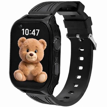 Детские Смарт-часы Teddy 4G Android (2/16 ГБ) Black с GPS, AGPS, Wi-Fi, LBS, GLONASS, HD Видеозвонком, SIM-картой, SOS, Гео-зоной, IP67