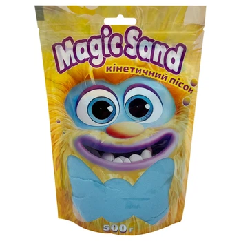 Креативное творчество "Кинетический песок Magic sand" Strateg 39403-3 голубой 500 грамм
