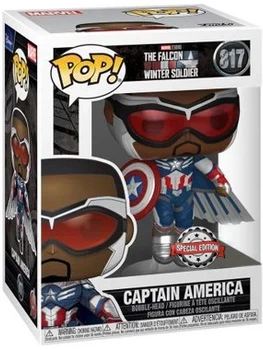 Фігурка Капітан Америка (Сем Вілсон) у польоті — Funko Pop! MARVEL: THE FALCON AND THE WINTER SOLDIER — CAPTAIN AMERICA FLYING #817 SPECIAL EDITION
