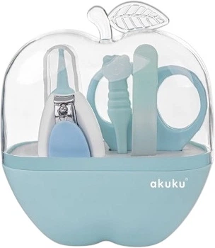 Манікюрний набір Akuku Яблуко Blue (A0043) (5907644000432)