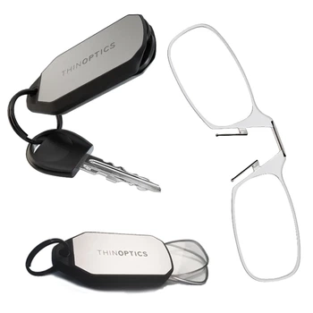 Очки для чтения Thinoptics 2.50, прозрачные / Брелок для ключей металл (KCM2.5C)