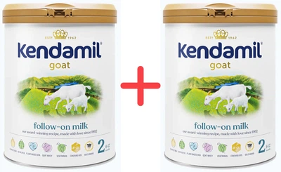 Упаковка сухої суміші Kendamil Goat 2 на козячому молоці 6-12 місяців 800 г х 2 шт (92000099/92000099)