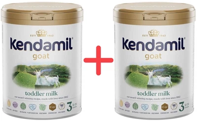 Упаковка сухої суміші Kendamil Goat 3 на козячому молоці 12-36 місяців 800 г х 2 шт (92000171/92000171)