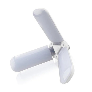 Светодиодная лампа тройная в форме вентилятора 45 Вт 3500lm SMD2835 Fan Blade Led 45W E27 24x7 см, складная