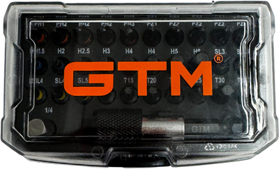 Набор бит ударных GTM 25 мм 32 шт (SBK-32)