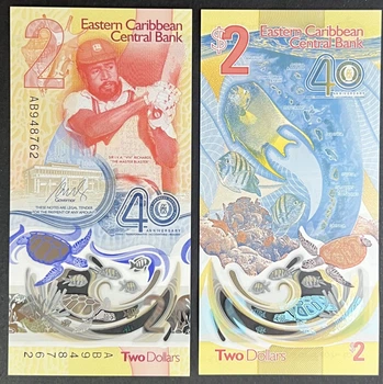 Банкнота Кариби 2 долари 2023 р. UNC