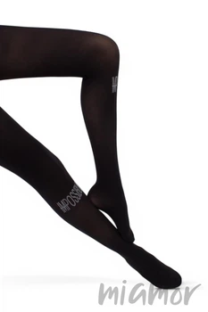 Колготки с надписью ImPossible GIULIA Splash 70 model 5 3 Nero