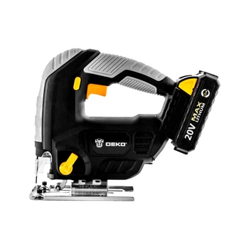 Аккумуляторный электрический лобзик с аккумулятором DEKO DKJS20Q2 20V Li-ion 3000 об/мин 80 мм Black/Grey (15996)