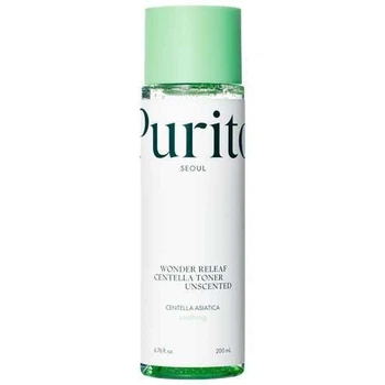 Тонер заспокійливий з центеллою без олій Purito Seoul Wonder Releaf Centella Toner Unscented, 200 ml
