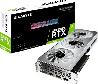 Видеокарта Gigabyte GeForce RTX 3060 Ti Vision OC 8G (GV-N306TVISION OC-8GD Rev.2.0)