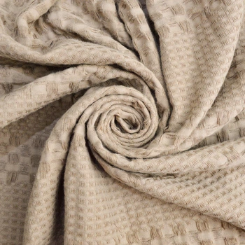 Тканина вафельна Піке Tencel 240 см 240 гр/м2, віскоза, натуральна, для рушників, халатів та пледів мокко м.п.