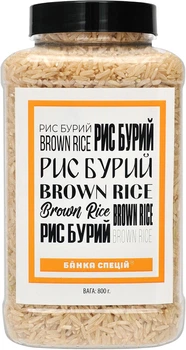 Рис бурий Банка Спецій 800 г (0.8 кг) (4820267274213)