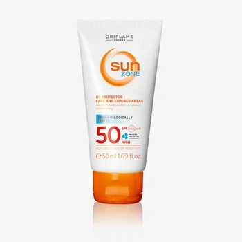 Сонцезахисний крем для обличчя Sun Zone із високим ступенем захисту SPF 50
