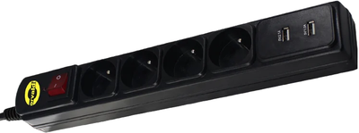 Listwa przeciwprzepięciowa Orvaldi ORV-4 4 gniazda 1.8 m Black (AP5-1.5M)