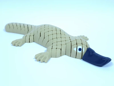 Гибкая 3D-игрушка Утконос