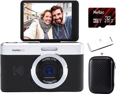 Фотоаппарат Kodak PixPro C1 Black Kit (Camera + 32GB TF Card + Case)