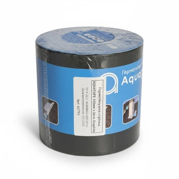 Герметизирующая битумная лента AQUATAPE 100*3 AIu Graphite (62793)