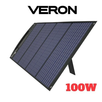 Сонячна панель Veron 100W легка портативна для кемпінгу заряджання пристроїв на природі