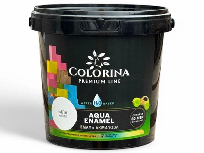 Краска акриловая без запаха Colorina AQUA ENAMEL 2 л белая