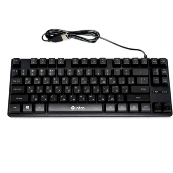 Клавіатура механічна RGB підсвічування 104 клавіші провідна USB чорний DX 750 для ПК та ноутбука