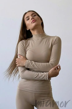 Гольф безшовний жіночий InSecret MAGLIA LUPETTO Nude S/M Бежевий