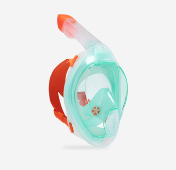 Повнолицьова Маска для Плавання Пірнання Снорклінгу Subea Easybreath+ Freetalk M/L Зелений