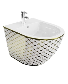 Біде підвісне Checked Gold Lavita Sofi 5900378334026 (00140528)