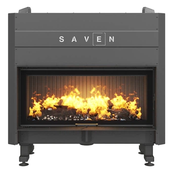 Каменная топка SAVEN Balance Up 110x50 Black (15,0 kW) ECO