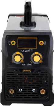 Зварювальний апарат Grunder MMA 7100 Вт (IGBT-200LI)