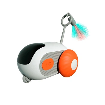 Игрушка для животных Lesko Smart Cat Toy DT1126 Orange с дистанционным управлением Бадминтон