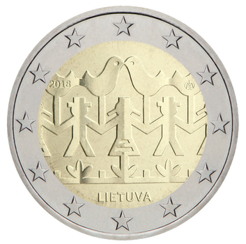 Монета 2 євро Литовські пісні і танці. UNC