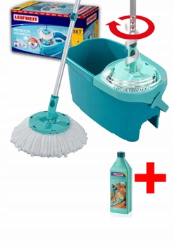 Набір для прибирання LEIFHEIT Disc Mop Ergo (Дискова швабра Ergo та відро з віджиманням)