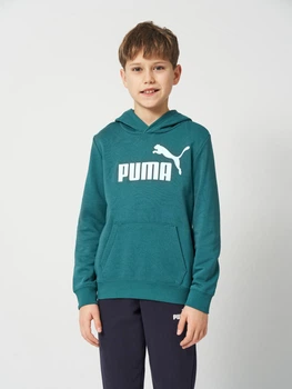 Дитяче худі для хлопчика Puma Essentials No.1 Logo 68490941 134-140 см Emerald Ice (4069161983832)
